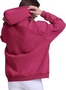 เสื้อฮู้ดผ้าคอตตอนผ้าฟลีซแห้งเร็วเป็นมิตรกับสิ่งแวดล้อมสวมใส่สบายสำหรับฤดูหนาวของผู้ชายสีพื้นใส่ได้พอดีตัว100% - Product Image 2