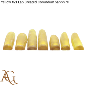 # 21 Esferas de Corindón Amarillo Sintético Creado en Laboratorio, Gema Simulada de Fusión por Llama, Corte Lapidario - Product Image 3