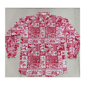 Camisa hawaiana de flores estampadas para hombre, camisa de manga larga informal suelta para playa, a precio de fábrica, a la venta - Product Image 1