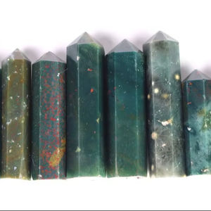 Porte-crayons en pierre de sang magnifique fait à la main, collection d'agate Point Muntaha, qualité supérieure, pierre précieuse respectueuse de l'environnement - Product Image 1