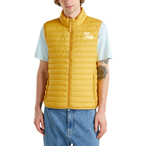 เสื้อแขนกุดปักลายผ้าแคนวาสสำหรับผู้ชาย, แจ็กเก็ตพิมพ์ลายสีพัฟแขนกุดสำหรับฤดูหนาว - Product Image 2