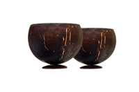 Bol en coquille de noix de coco à bon prix, ensemble de bol de cuisine en noix de coco Logo et emballage personnalisés du fabricant vietnamien
