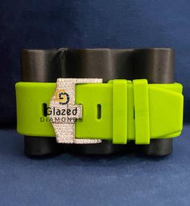 Adorable reloj de moissanita de hip hop para hombre medio helado con diamantes de corte redondo y múltiples cronógrafos - Product Image 6