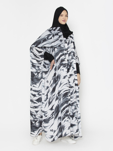 Nouveau Naqab à manches longues personnalisé à la mode pour femmes Burqa Style ethnique Hijab traditionnel islamique robes de mode Dubai Abaya - Product Image 2