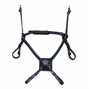 Brida Mexicana Premium A+ Certificada, Acolchada en Cuero Negro, con Diseño de Ocho, Accesorio para Salto Ecuestre y Eventing, Personalizable - Product Image 1