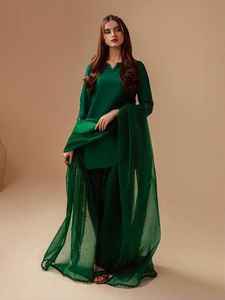 Farshi Shalwar soie brodée à la main robe traditionnelle pakistanaise femmes vêtements vêtements ethniques mode culturelle Shalwar Kameez - Product Image 3