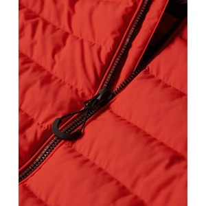 Veste matelassée en toile à capuche coupe-vent pour homme et femme, chaude, rembourrée de coton, logo sur le devant, pour les activités de plein air par temps froid - Product Image 5