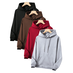 Premium hommes sweat à capuche coupe régulière à capuche 100% coton polaire pull hiver perlé Streetwear mode en gros en vrac - Product Image 5