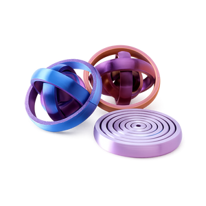 Disco Antiestrés Personalizado Impreso en 3D con Diseño de Espiral Interestelar, Juguete Sensorial de Polígono para Decoración de Escritorio, <span class=keywords><strong>PLA</strong></span> - Product Image 1