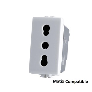 Enchufe Doble Blanco, 16A, 250V - Product Image 1