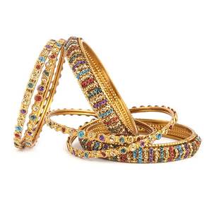 Pulseras Elegantes para Niñas, 6 Piezas - Doradas - Multicolor - Product Image 2