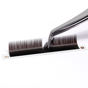 Top vente promade fans de cils lâches marron moelleux cachemire noir mat volume russe cils super doux extensions de cils en gros - Product Image 3