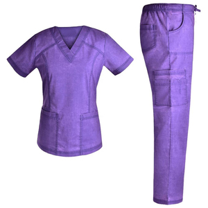 Uniforme médical professionnel Ensembles de gommage pour infirmière Marque privée personnalisée Scrubs pour hôpitaux avec matériau en spandex - Product Image 5