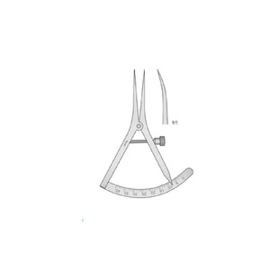 Calibrador Castroviejo, 8cm, curvo, rango de medición de 40mm - Product Image 6