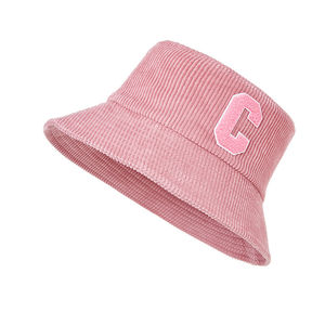 Chapeau seau unisexe brodé en 3D Chapeau plat en velours denim imprimé avec logo personnalisé pour les fêtes de pêche de loisir à la mode en gros - Product Image 3