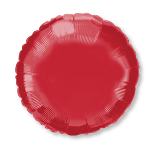 Globo Circular Rojo para Fiestas, 24 Pulgadas (60 cm), Bolsa de 12 Unidades - Product Image 1