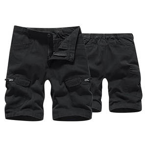 Fashionable <b>Men's</b> <b>Shorts</b> Casual <b>Elastic</b> <b>Waistband</b> Multi-Pocket Cargo <b>Shorts</b> for <b>Men</b> Classic-Fit and Trendy Design - Product Image 2