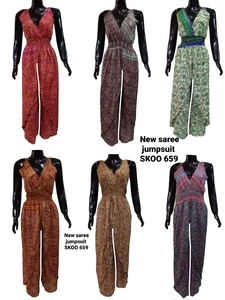 2022ใหม่ชุดเดรสผ้าไหมสไตล์อินเดียโบโฮมีหลายดีไซน์กางเกงพิมพ์ลายหลากสีพร้อมลูกไม้ตกแต่ง Saree กำลังมองหา - Product Image 2