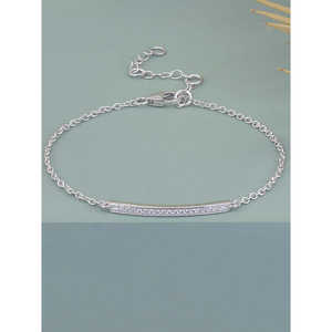 Pulsera de diamantes de plata de moda americana para mujer - Product Image 1