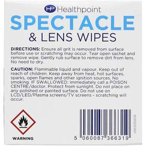 Lingettes pour lunettes et lentilles Healthpoint 52S, produit de soin des lunettes de qualité supérieure - Product Image 4