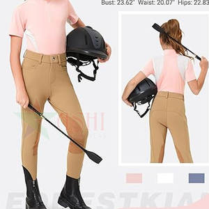 Leggings de Equitación para Mujer Comfort Focus, Transpirables, Impermeables, Resistentes al Viento, de Spandex/Poliéster, de Secado Rápido, Antideslizantes, para Entrenamiento de Equitación - Product Image 4