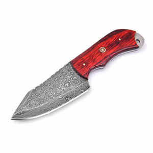 Cuchillos de caza personalizados al por mayor, cuchillos desolladores de acero damasco duraderos a la venta - Product Image 4