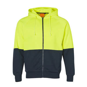 Vente en gros Sweat à capuche zippé haute visibilité 100% Coton Coupe Ample pour Homme, Vêtement de Travail Hiver, Classe de Sécurité, Thermique - Product Image 1