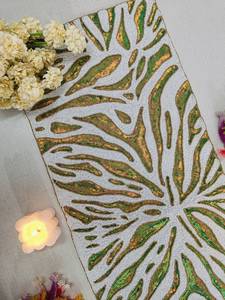 Mantel individual y almohadillas para mesa con cuentas, decoración elegante para el hogar y protector funcional para mesas de comedor - Product Image 2