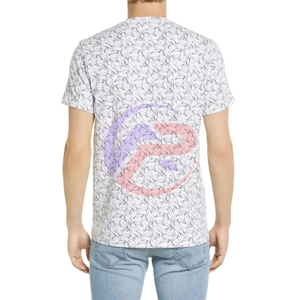 เสื้อยืดผ้าฝ้ายโพลีเอสเตอร์ของผู้ชายแบบมีลายพิมพ์ดิจิตอลเสื้อยืดระบายอากาศได้ดี - Product Image 2