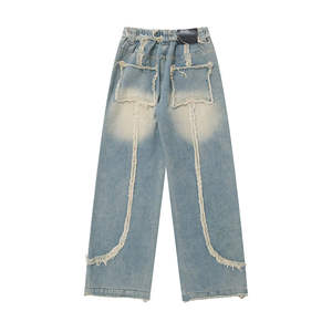 Jeans de Mezclilla Rectos para Hombre, Cálidos, Transpirables, Sólidos, para Invierno y Primavera, Cómodos para Uso Diario Informal - Product Image 2