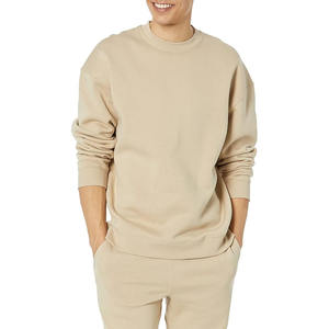 Sweat-shirt unisexe surdimensionné à col rond et fermeture éclair 1/4, en molleton 100 % coton, pull à manches longues pour l'hiver - Product Image 3