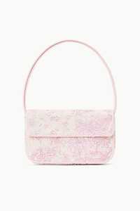 Bolso de hombro azul con cuentas, bordado floral de bola 8, bolso de mano con cuentas de vidrio, cartera de noche para mujer, bolso de mano con diseño de concha de Aquario - Product Image 4