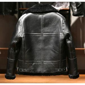 2025แจ็คเก็ตหนังแท้สำหรับผู้ชาย, โลโก้ด้านหน้าน้ำหนักเบาเป็นมิตรต่อสิ่งแวดล้อมหนังแท้ใหม่สำหรับฤดูหนาว - Product Image 3