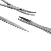 Medic Instruments 11 Pcs Advanced Pig Castration StainlesSteel Kit de stérilisation vétérinaire Mallette de transport Castration sûre et efficace