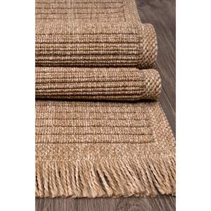 Konfor Jute Loop Straw 4761 Vlora Knitted Rug <b>Runner</b> - Product Image 4