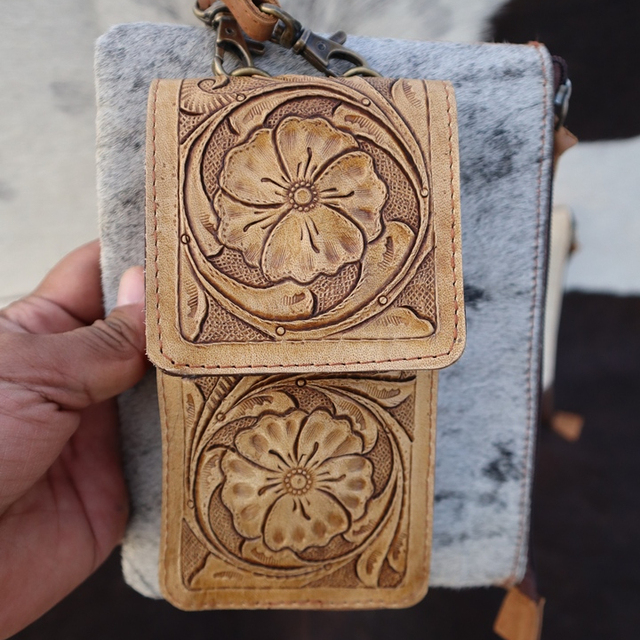 High Quality Phone Mobile Covers New Arrival Stylish Pattern Real Genuine Leather Phone Cases Personalized Vintage