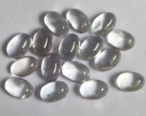 บุษราคัมสีขาวธรรมชาติทรงรี4x6มม. ทรงหลวมคุณภาพสูงสีขาวบุษราคัม - Product Image 4