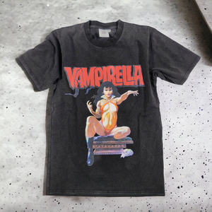 FAMA <b>Men's</b> Plus Size Vintage Heavyweight Jersey T-Shirt 100% Cotton Short Sleeve Acid <b>Wash</b> Plain Tee for Printing Logo Design - Product Image 1