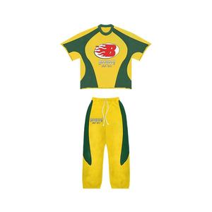 100% High Quality Own Branded Logo Design Printed Two Piece Sets <b>T</b> <b>Shirts</b> & Trouser Sets Sweat <b>Suits</b> For Men's - Product Image 1