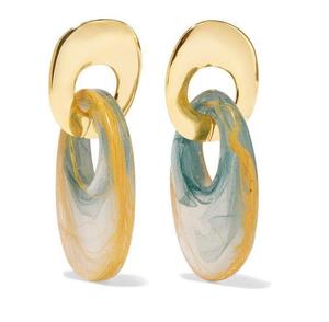 ต่างหูเรซิ่นใหม่ต่างหูเรซิ่นแมงมุมฟักทองรอบอะคริลิคต่างหูฮาโลวีน - Product Image 1