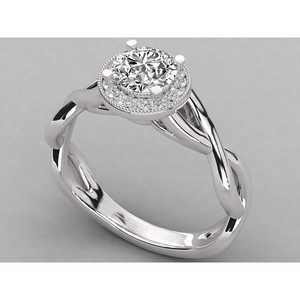 Anillo de Diamantes Solitario de Oro de 18K para Mujer, Joyería Elegante y Lujosa - Product Image 2