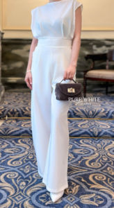 Bolso cruzado mini estructurado de ante italiano premium con cadena dorada y cierre giratorio – Hecho a mano en Italia – PS657 - Product Image 4