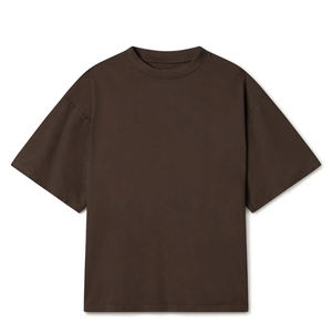 Baggy sportif personnalisé unisexe 100% coton T-shirt surdimensionné avec motif imprimé 320 GSM tissu lourd - Product Image 1