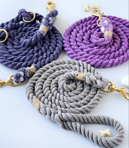 Nautical Soft Touch <b>Leash</b> for Big and Small Dog Eco-friendly <b>Leash</b> <b>Pet</b> Colored Cotton Rope Handmade Dog <b>Leash</b> <b>Pet</b> <b>Leash</b> Set - Product Image 1