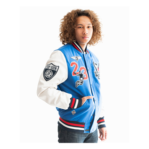 OEM Custom Logo <b>Corduroy</b> Sleeve Chenille Embroidery Vintage Letterman Varsity Style Winter Casual Letterman <b>Jacket</b> for <b>Men</b> - Product Image 6