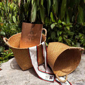 Meilleure vente, paniers de rangement en jonc de mer de haute qualité, vente en gros de décoration intérieure fabriquée au Vietnam, ressemblance avec des jacinthes d'eau - Product Image 3