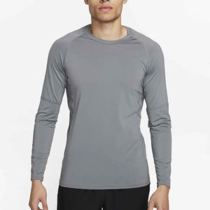 <b>Men's</b> High Quality Full <b>Sleeve</b> Casual <b>Tshirts</b> Street Wear Sublimated Embroidered Knitted Collarless High Quality Plan Neck Top - Product Image 6