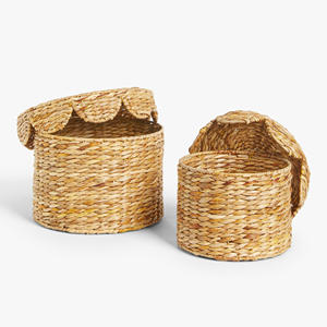 Cajas de Jacinto de Agua Natural con Tamaños y Logotipos Personalizados, Precio Competitivo, Gran Calidad, Caja con Patrón Tejido - Product Image 1