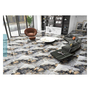 Carreaux d'intérieur en porcelaine de marbre blanc moderne 600*600mm pour bureau à domicile Carreaux de sol émaillés entièrement polis pour hôtels 600x600mm - Product Image 1