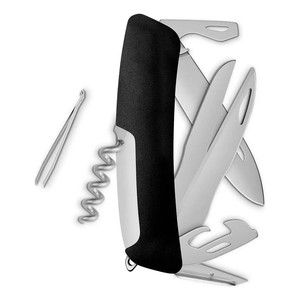 Coltello tascabile Swiza Allmatt Standard D07 R - 13 funzioni con forbici, nero - Product Image 2